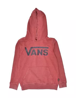 Buy VANS Womens Graphic Hoodie Jumper UK 10 Small Pink Cotton NZ14 • 19.35£