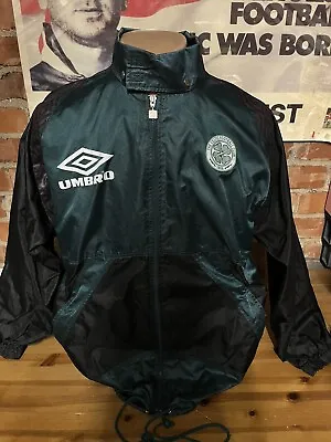 Buy Umbro Vintage Celtic Parkhead Football Training Rain Jacket Adult Size Large • 4.99£