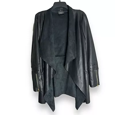 Buy Vici Faux Leather Motto Moto Style Cardigan Jacket Medium Alt Edgy Punk • 19.30£