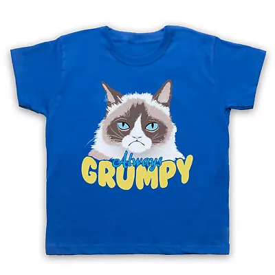 Buy Grumpy Cat Always Grumpy Funny Cute Cool Famous Comedy Kids Childs T-shirt • 15.99£