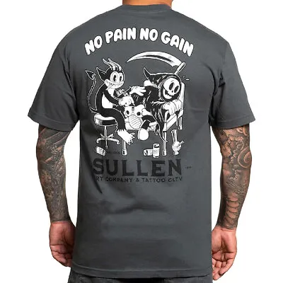 Buy Sullen Men's No Pain Standard Charcoal Short Sleeve T Shirt Clothing Apparel • 30.55£