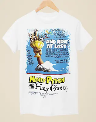 Buy Monty Python & The Holy Grail - Movie Poster Inspired Unisex White T-Shirt • 14.99£