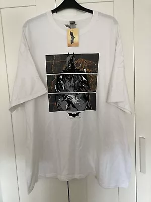 Buy DC Comics Batman Begins Gotham City Defender White T-Shirt Mens Size 4XL - New • 12.99£