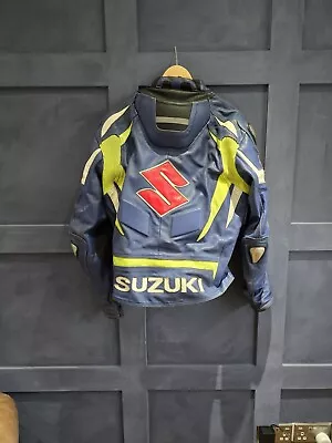 Buy Mens Suzuki XXL Motorbike Leathers Set. Trousers And Jacket Used.  • 45£