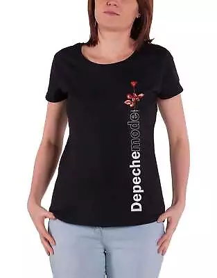 Buy Depeche Mode T Shirt Violator Side Rose New Official Womens Skinny Fit Black • 17.95£
