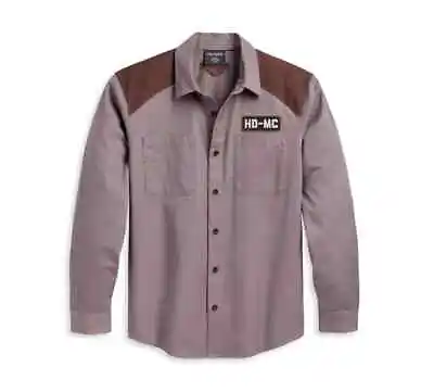 Buy Men's HD-MC Shirt - Colorblocked - Blackened Pearl • 97.14£