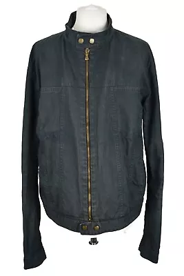 Buy VERSACE Jeans Couture Black Jacket Size XL Mens Full Zip Cotton Polyurethane • 64.43£