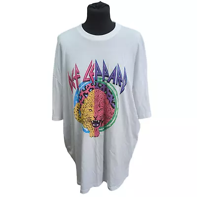 Buy Def Leppard Mens White T-Shirt Extra Large • 12£
