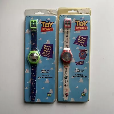 Buy Vintage Good Stuff Toy Story WOODY & BUZZ LIGHTYEAR Quartz Digital Watch Set • 9.60£