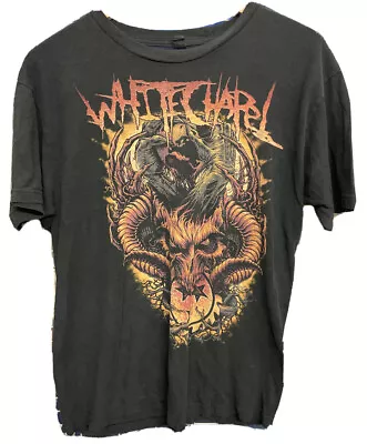 Buy White Chapel: Short-sleeve Print Black T-shirt, Adult Size L ( Large ) • 22.98£