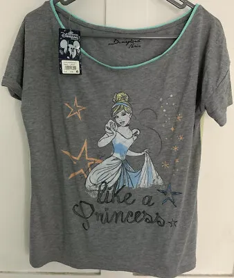 Buy Disneyland Paris Ladies Top Small T Shirt Disney Princess Cinderella • 18£