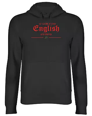 Buy St George's Day English And Proud Green Dragon Men Womens Hooded Top Hoodie Gift • 17.99£
