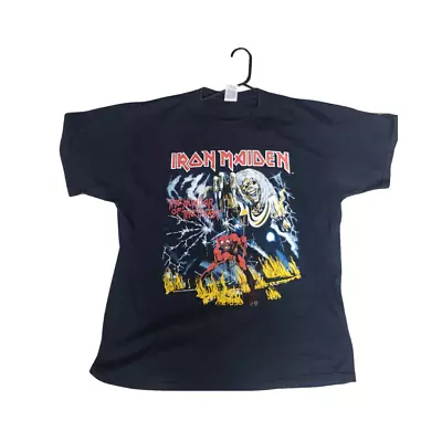 Buy 1982 Vintage Iron Maiden Number Of The Beast T-shirt Size Xl Black Shirt Rare • 3.99£