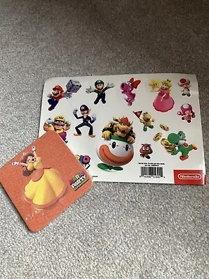 Buy Mario Party Superstars Merch Stickers & Coaster Set Collectible Switch • 9.99£