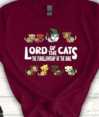 Buy Lord Of The Cats T-shirt, The Furrlowship Of The Ring, Funny Cat, Cat Lover • 29.33£