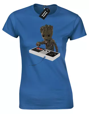 Buy Groot Baby Bomb Ladies T-shirt Guardians Rocket Star Galaxy Lord Design • 8.99£