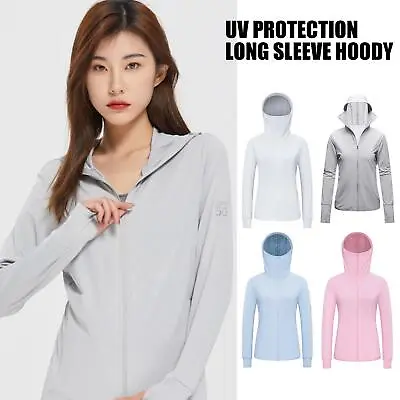 Buy UPF 50 Men UV Protection Jacket T-Shirt Hoodie Long 5R2W Sleeve Fishing Hot R6 • 16.93£