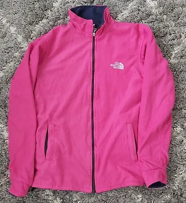 Buy North Face Fleece Jacket Womens XS Reversible Pink /Blue Full Zip Sweater Jumper • 19.38£