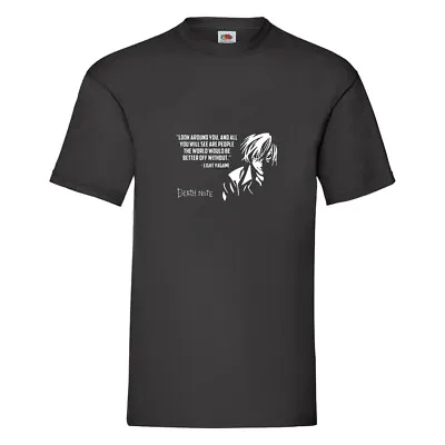 Buy Kira - Light Yagami Death Note- Unisex Anime Black T-shirt • 13.99£