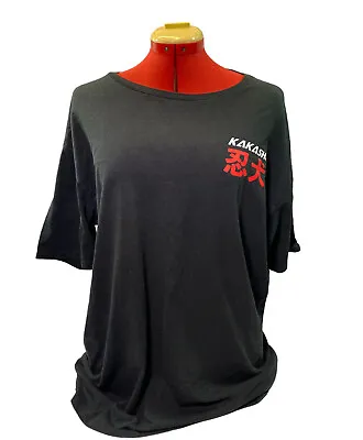 Buy Vintage 2002 Naruto Shippuden Kakashi T Shirt Size L Black Free Tracked Post • 31.42£