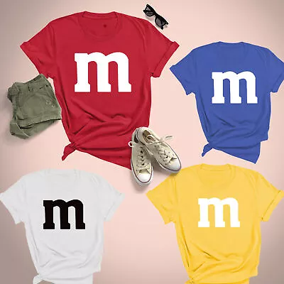 Buy M&M TShirt Sweet Halloween Stag Do Couples Costume Funny Shirt Novelty Dress #V • 9.99£