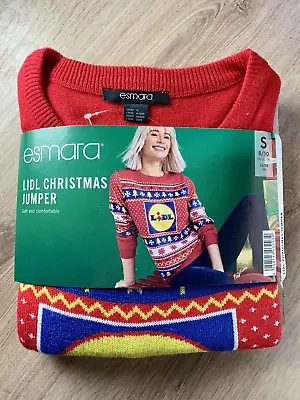 Buy Lidl Christmas Jumper Ladies / Teens Small Official Size 8/10 Festive Gift NEW • 19.99£