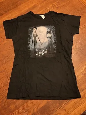 Buy Tim Burton’s Corpse Bride Black Graphic Shirt Fits Like Women’s Sz S • 28.73£