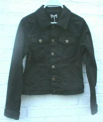 Buy Oasis Womens Denim Jean Jacket Black Uk 8 Eur 34 Bnwt Rrp £46 • 21.99£