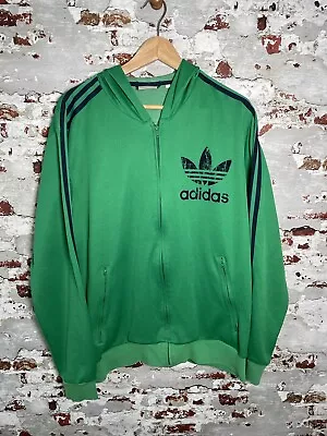 Buy Adidas Originals Mens Y2K Track Jacket Hoodie Retro XL Green Full Zip Issues • 16.99£