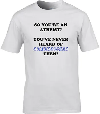 Buy Shakespeare Funny Mens T-Shirt Atheist God Atheism Playwright Humour Actor Act • 11.99£