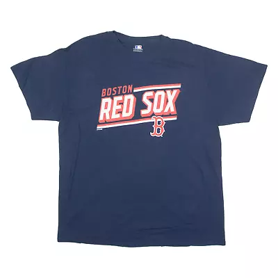 Buy MLB Boston Red Sox Baseball Mens T-Shirt Blue USA Crew Neck XL • 12.99£