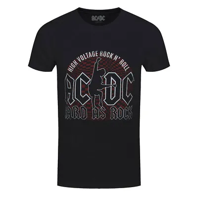 Buy AC/DC T-Shirt Hard As Rock ACDC Band Official Black New • 14.95£