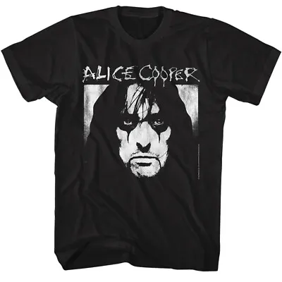 Buy Alice Cooper Face & Logo Men's T Shirt Shock Rock Concert Tour Merch • 42.23£