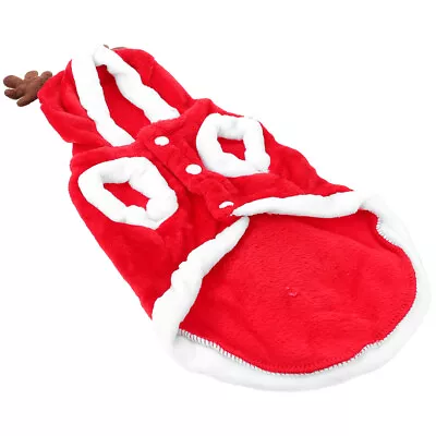 Buy  Dog Christmas Clothes Flannel Elder Sweater Holiday Cat Pet Shirts Hoodie • 8.22£