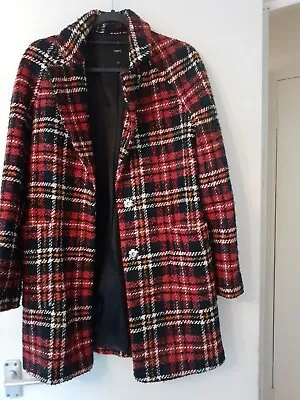 Buy Red/black Tartan Jacket Size 10 By Next Fully Lined • 15£