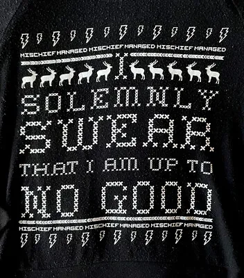 Buy Harry Potter Womens Small Sweater Mischief Managed Ugly Christmas Solemnly Swear • 23.67£