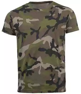 Buy SOL'S Camo T-Shirt CAMOUFLAGE TEE 3 COLOURS • 12.10£