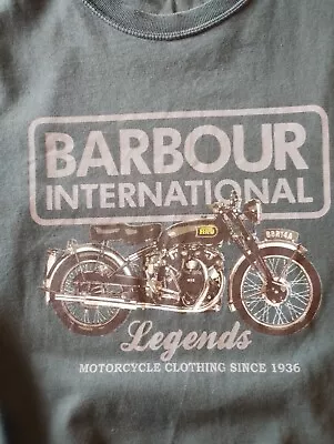 Buy Barbour International Legends T Shirt Medium Motorcycle Motorbike  • 12.99£