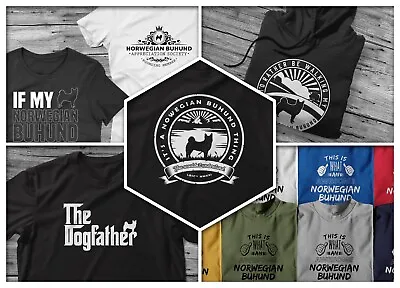 Buy Norwegian Buhund T Shirt Hoodie Dog Walking Owner Gift B2G1F! • 26.99£