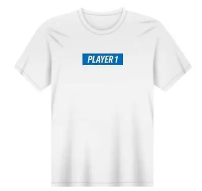 Buy PlayStation 5 Player One T-Shirt, Official Merch, White Cotton Shirt, Medium • 9.99£