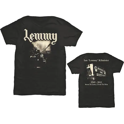 Buy Lemmy Kilmister Motorhead Lived To Win Rock Licensed Tee T-Shirt Men • 18.27£