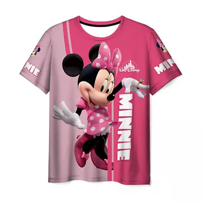 Buy 3D Unisex Women Men Short T-shirt Tops Casual T Shirt Mickey Minnie Couple Gift • 14.02£