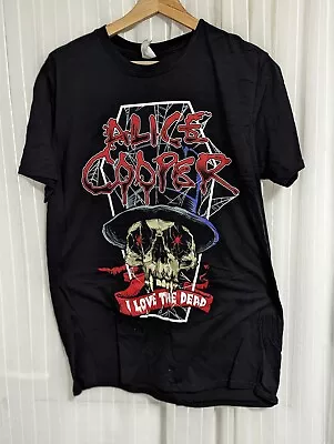 Buy Alice Cooper 2017 Tour  Spend The Night With T Shirt Men's Large Back Print • 16.99£