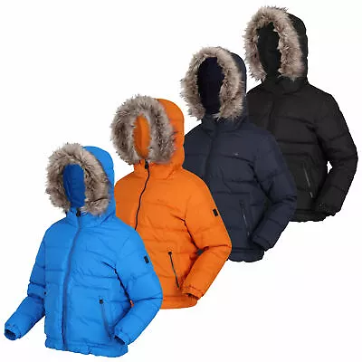 Buy Regatta Boys Parkes Jacket Insulated Water Repellent Coat Bomber Style • 17.97£