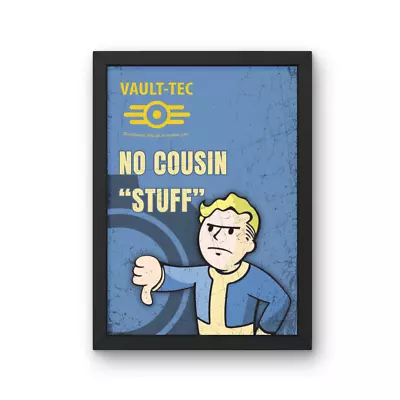 Buy Vault-Tec No Cousin Stuff, A3, A4, A5 Print Poster, Fallout Game Bethesda Merch • 5£