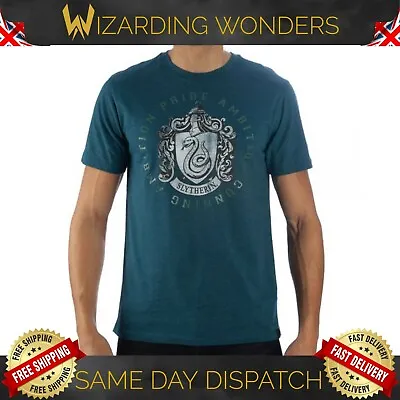 Buy Harry Potter Slytherin T-Shirt Mens Official Gift UK • 9.99£