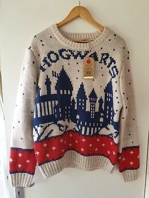 Buy Harry Potter Hogwarts Castle Christmas 2023 SIZE M Holiday Knit Sweater BNWT • 150£