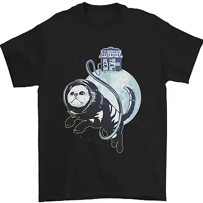 Buy Space Astronaut Cat Funny Mens T-Shirt 100% Cotton • 7.49£