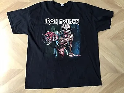 Buy Iron Maiden The Book Of Souls European Tour 2016 T-shirt Black Size XXL • 26.99£