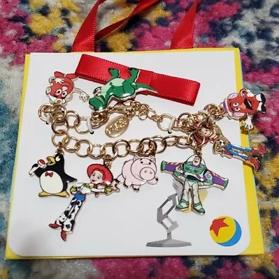 Buy NEW Disney Parks Collection Jewelry Pixar Toy Story Character Charm Bracelet  • 35.91£